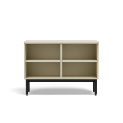 Two Unit Dresser - Two Open Shelf Unit Beige Two Unit Dresser - Two Open Shelf Unit Beige