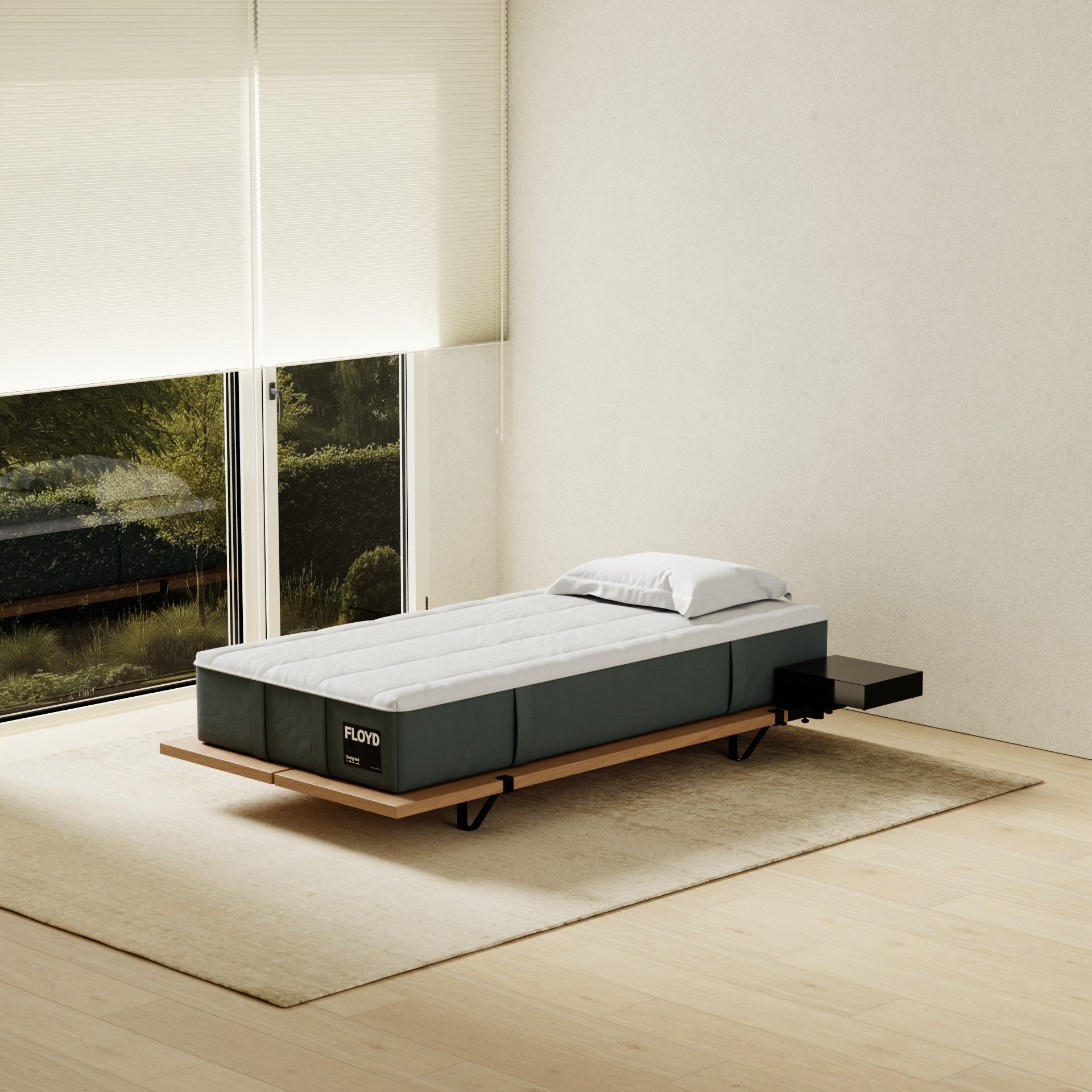 The Floyd Mattress for Our Slatless Platform Bed Frame