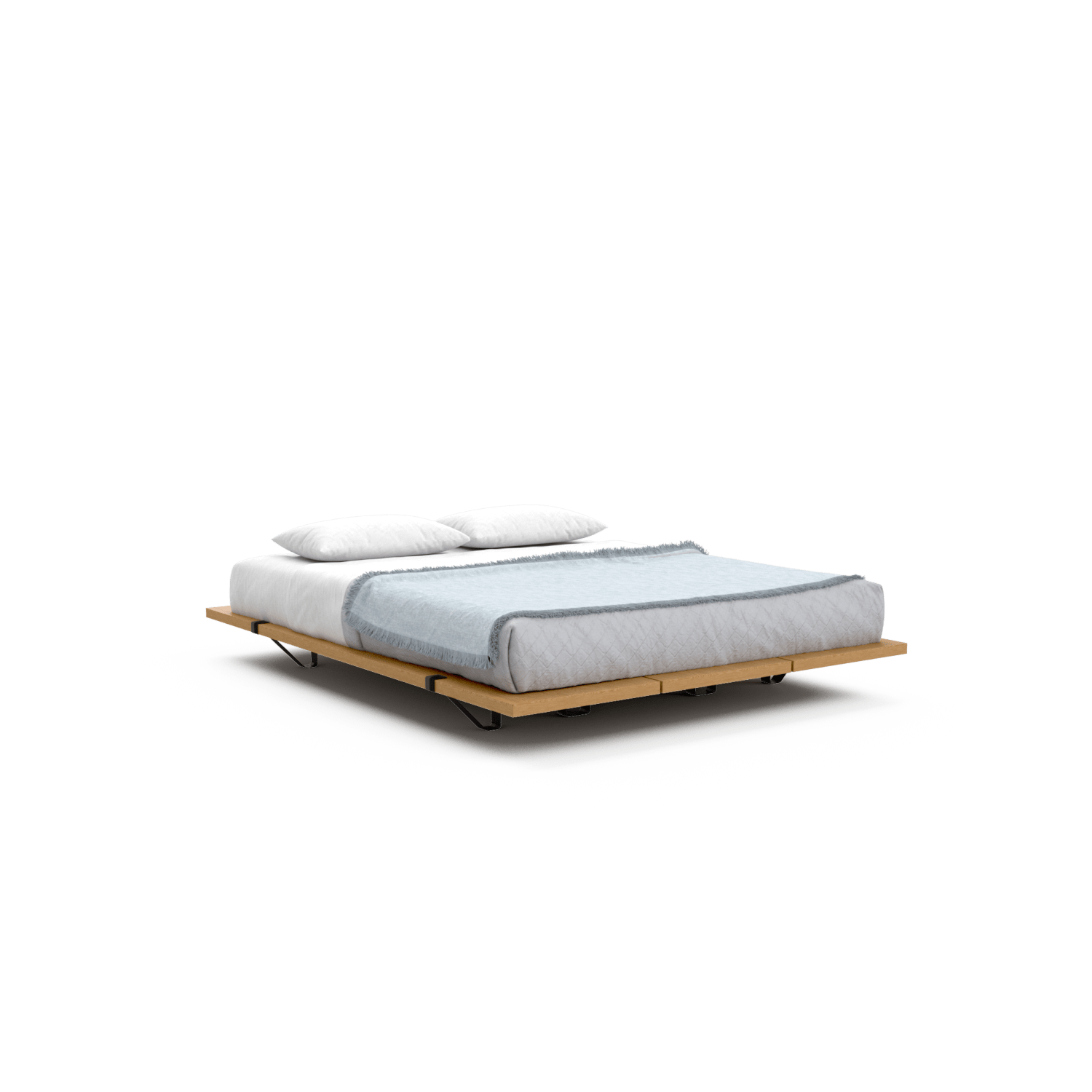 Platform Bed Frame with Headboard Twin Full Queen King