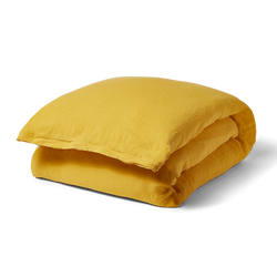 Linen Duvet Cover - Full/Queen - Mustard Linen Duvet Cover - Full/Queen - Mustard