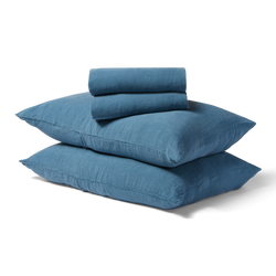 Linen Duvet + Sheet Set - King - Blue Linen Duvet + Sheet Set - King - Blue