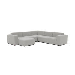 Five-Piece Form Sectional featured,{ tag: '5s3', "Upholstery": 'Black/White' }