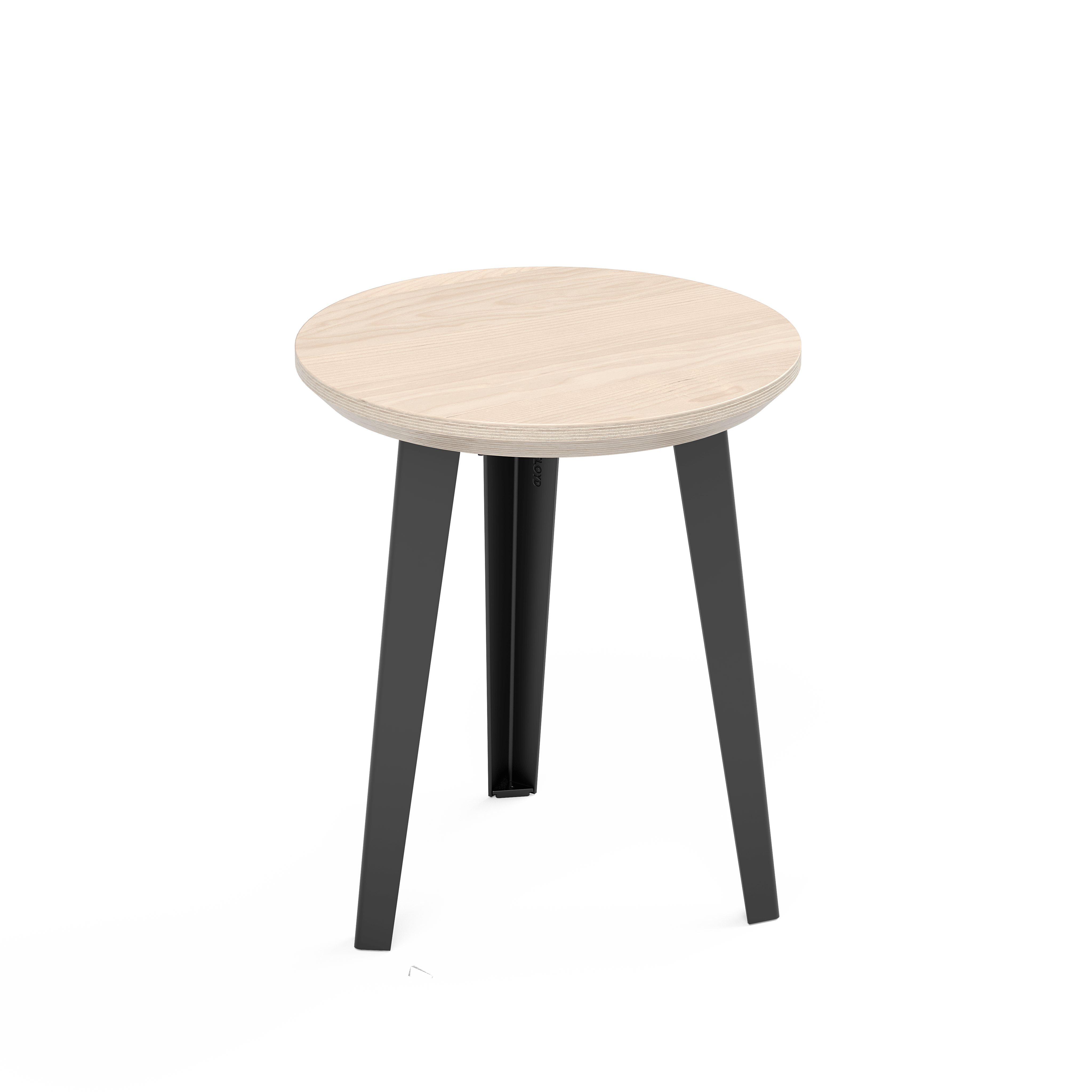 Round Side Table | Modern, Minimalist Wood & Steel End Table