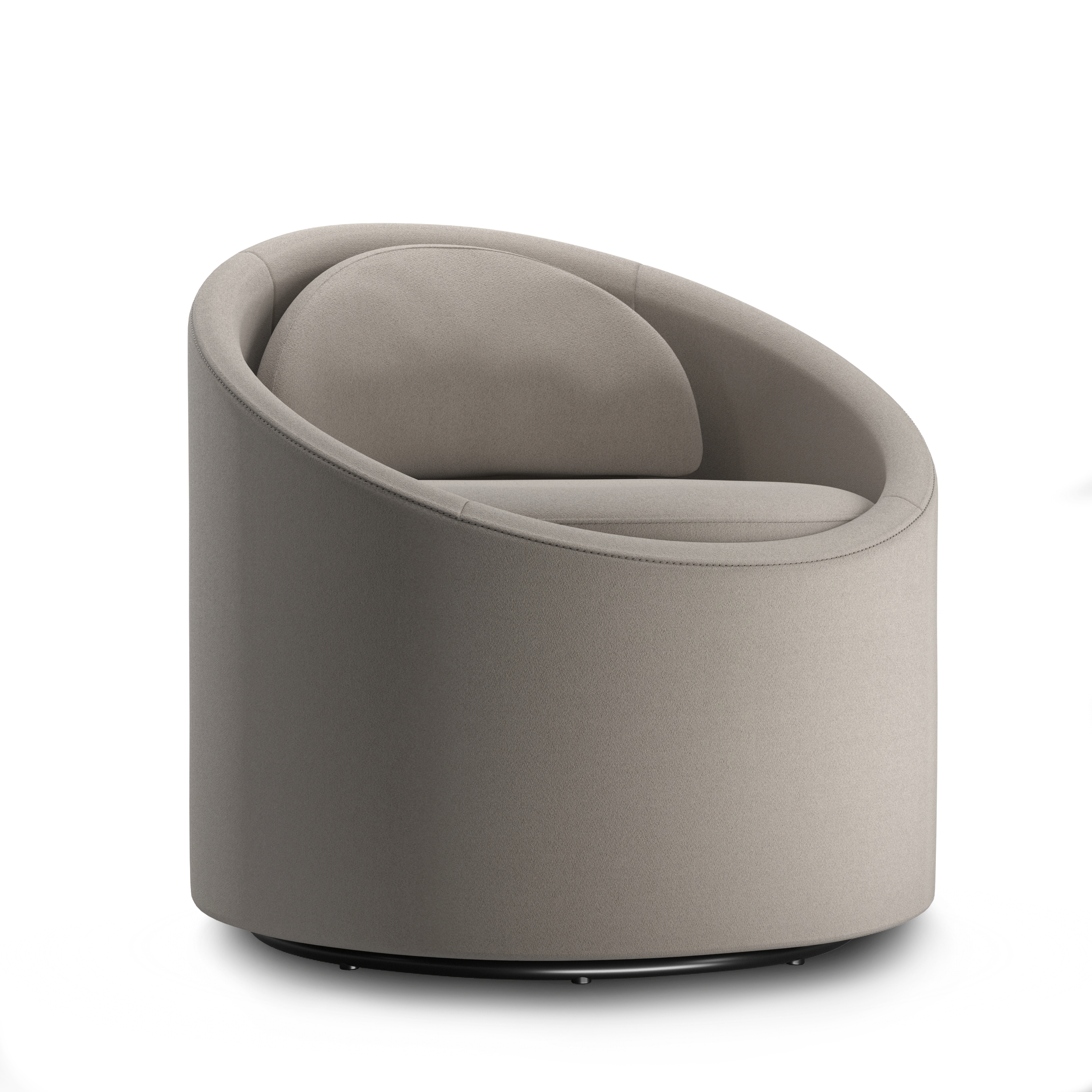 The Gere Easy Chair - Chalk, Granite, & Blush