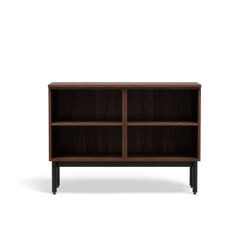 Two Unit Dresser - Two Open Shelf Unit Walnut
