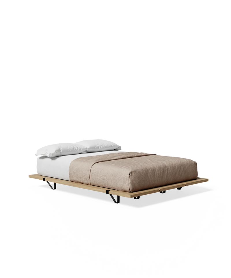 The Floyd Bed – Original in 'Oak/Black'.