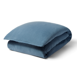 Linen Duvet Cover - Full/Queen - Blue
