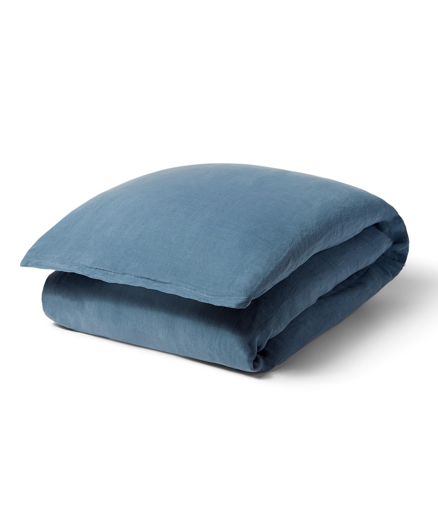 Linen Duvet Cover - King Blue