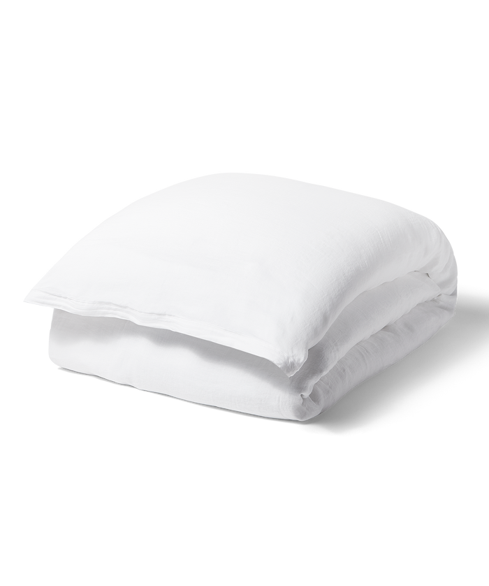 Linen Duvet Cover - Full/Queen - White