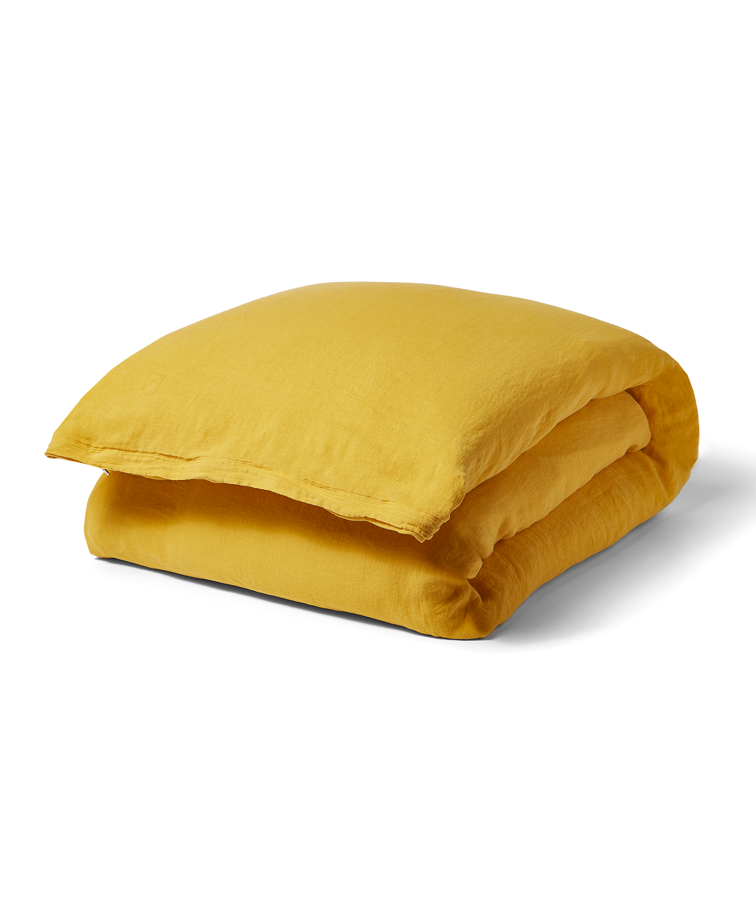 Linen Duvet Cover - Full/Queen - Mustard