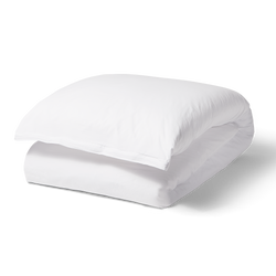 Percale Duvet Cover - Full/Queen - White