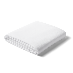 Percale Fitted Sheet - Full/Queen White