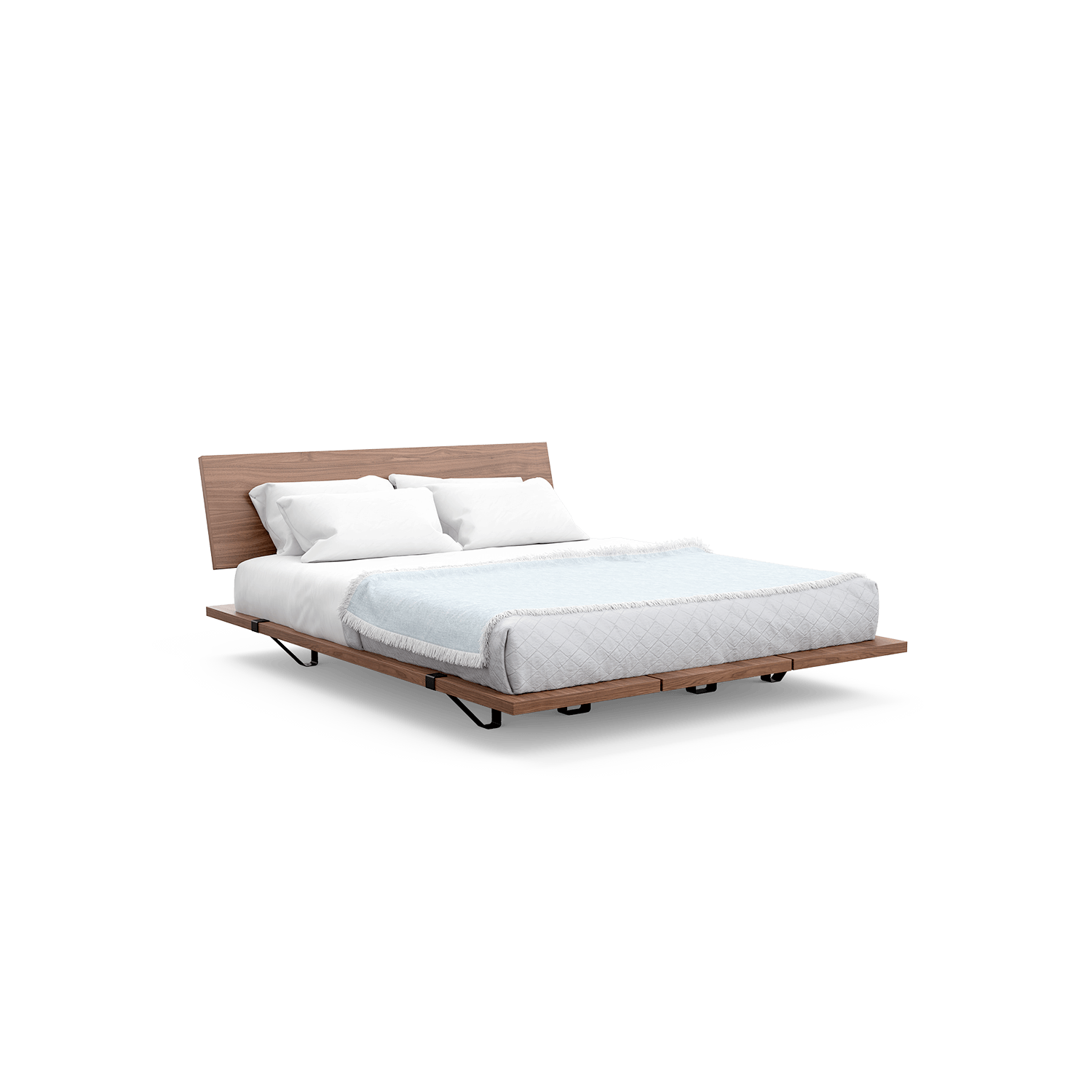 Platform Bed Frame With Headboard | Twin, Full, Queen & King